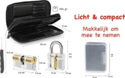 Merkloos 34 Delige Lockpick Set Voor Beginners En Gevorderden Met 2x Oefenslot Een Opberghoes En Opberg Doosjes - Lockpicking Set - Survival Kit - Gereedschapset - Doorzichtig Slot Transparant - Slotenmaker 18 Merkloos 34 Delige Lockpick Set Voor Beginners En Gevorderden Met 2x Oefenslot Een Opberghoes En Opberg Doosjes - Lockpicking Set - Survival Kit - Gereedschapset - Doorzichtig Slot Transparant - Slotenmaker -Bol 1200x749 1