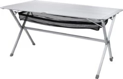 Campart Campingtafel XL TA-0806 - Opvouwbaar, Lichtgewicht En Met Verstelbare Poten - Kampeertafel Inklapbaar Inclusief Opbergtas - 140 X 80 X 70 Cm - Wit -Bol 1200x770