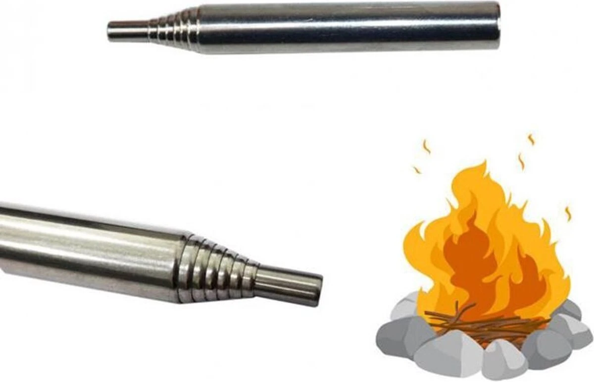 Merkloos Blaaspijp - Blaas Pijp - Pocket Balg - RVS - Waterdicht - Blazen - Stralen - BBQ - Kampvuur - Blow - Brand - Buis - Outdoor - Overleven - Gereedschap - Camping - Apparatuur - Survival Kit - Zilverkleur 5 Merkloos Blaaspijp - Blaas Pijp - Pocket Balg - RVS - Waterdicht - Blazen - Stralen - BBQ - Kampvuur - Blow - Brand - Buis - Outdoor - Overleven - Gereedschap - Camping - Apparatuur - Survival Kit - Zilverkleur - Afbeelding 3