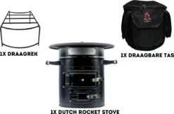 Dutch Rocket Stove - Rocket Stove - Kooktoestel Op Houtvuur - Met Draagtas - Dutch Oven 11 Dutch Rocket Stove - Rocket Stove - Kooktoestel Op Houtvuur - Met Draagtas - Dutch Oven -Bol 1200x793 3