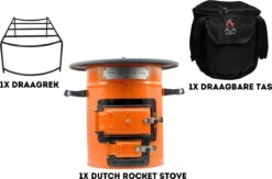 Dutch Rocket Stove - Rocket Stove - Kooktoestel Op Houtvuur - Met Draagtas - Dutch Oven -Bol 1200x793 4