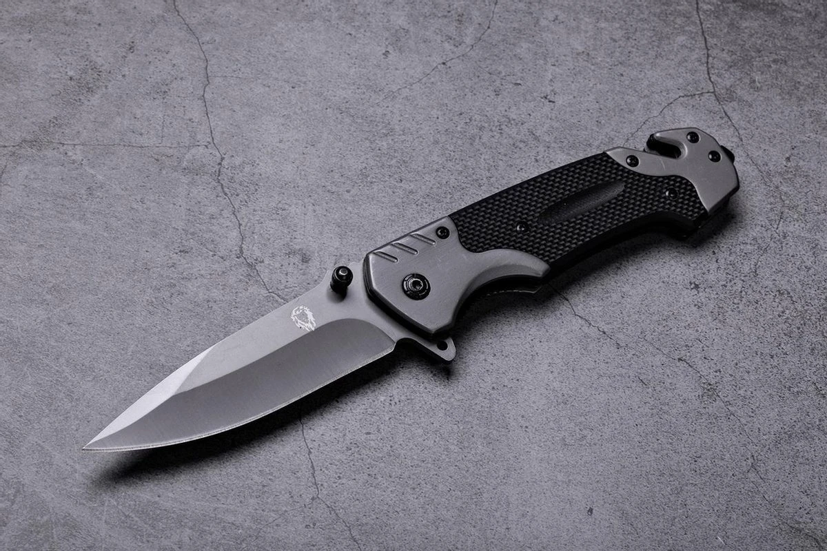 Survival Zakmes Outdoor – 1 Hand Open Systeem En Broekclip – 22.5 CM Vouwmes – RVS – Lion Gear KN-03 9 Survival Zakmes Outdoor – 1 Hand Open Systeem En Broekclip – 22.5 CM Vouwmes – RVS – Lion Gear KN-03 - Afbeelding 7