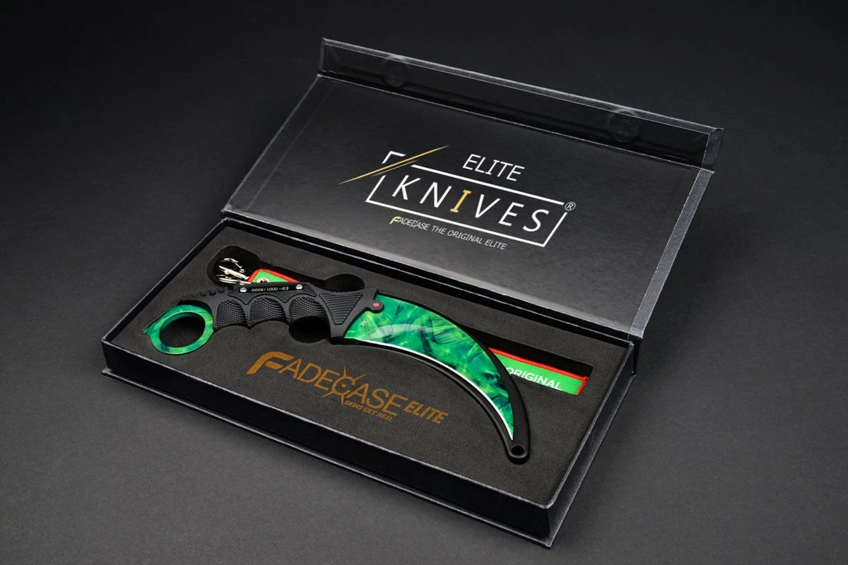 FadeCase Karambit Elite - Emerald 3 FadeCase Karambit Elite - Emerald