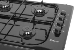 Zilan - Vrijstaande Gaskookplaat - 4 Branders - Gaskooktoestel 4 Pits - Zwart - Roestbestendig -Bol 1200x819 1