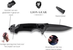 Survival Zakmes Outdoor – 1 Hand Open Systeem En Broekclip – 22.5 CM Vouwmes – RVS – Lion Gear KN-03 13 Survival Zakmes Outdoor – 1 Hand Open Systeem En Broekclip – 22.5 CM Vouwmes – RVS – Lion Gear KN-03 -Bol 1200x824 2