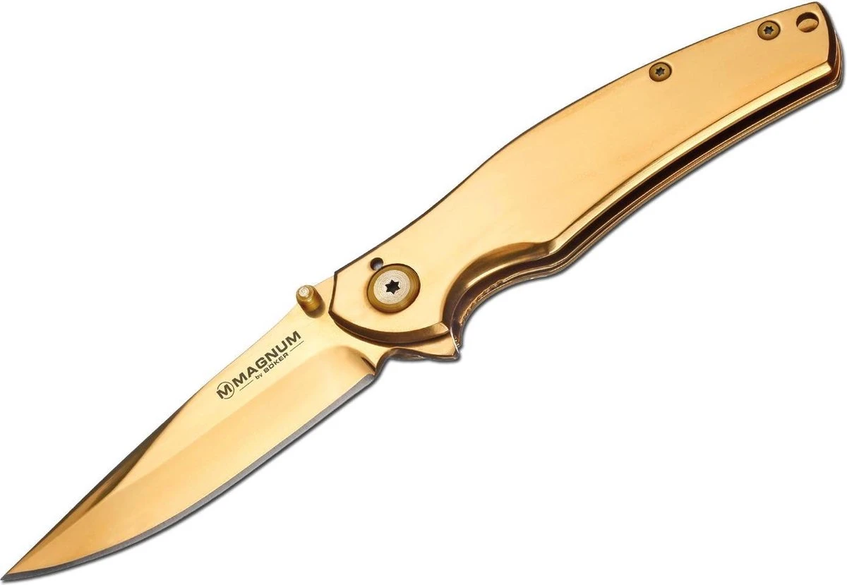 Goldfinger Folder Magnum Zakmes - Inklapbaar Mes 3 Goldfinger Folder Magnum Zakmes - Inklapbaar Mes
