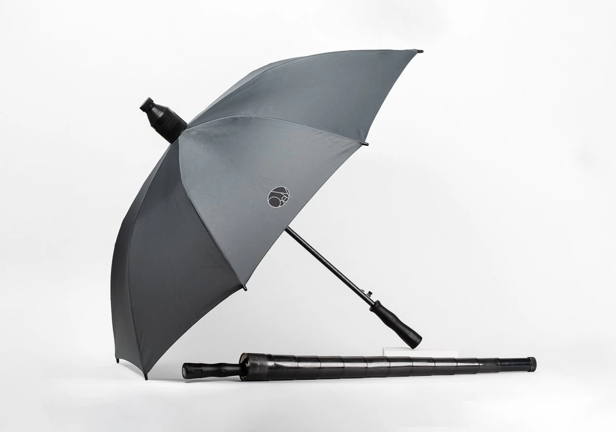 Ooely UnderCover Paraplu Met Geïntegreerde Non-drip Cover 3 Ooely UnderCover Paraplu Met Geïntegreerde Non-drip Cover