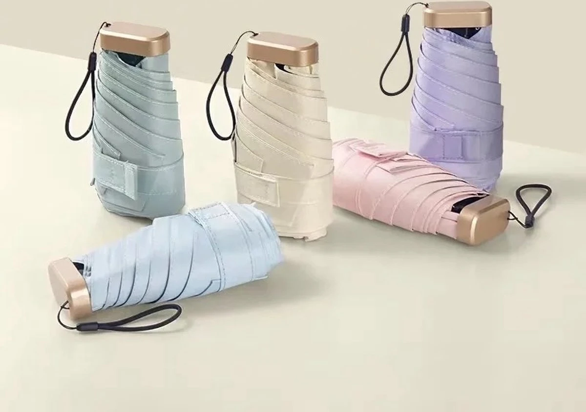 Paraplu Plaza Lichtgewicht Paraplu | Mini Paraplu | Handtas Paraplu | Elegante Licht Roze Paraplu Eco Vriendelijk, Waterdicht En UV Beschermend 3 Paraplu Plaza Lichtgewicht Paraplu | Mini Paraplu | Handtas Paraplu | Elegante Licht Roze Paraplu Eco Vriendelijk, Waterdicht En UV Beschermend