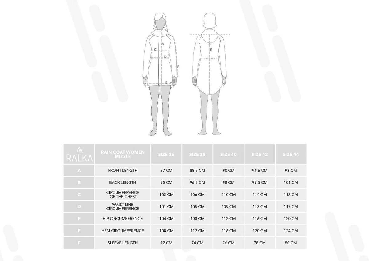 Ralka Regenjas Dames - Mizzle - Donkergroen - Maat 38 9 Ralka Regenjas Dames - Mizzle - Donkergroen - Maat 38 - Afbeelding 7