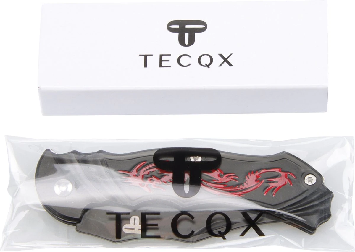 Dragon Zakmes - Opvouwbaar - Inklapbaar - Discreet - Survival Mes - Tactical Knife - 18cm - Broekclip - Vlijmscherp - RVS - Zwart 10 Dragon Zakmes - Opvouwbaar - Inklapbaar - Discreet - Survival Mes - Tactical Knife - 18cm - Broekclip - Vlijmscherp - RVS - Zwart - Afbeelding 8