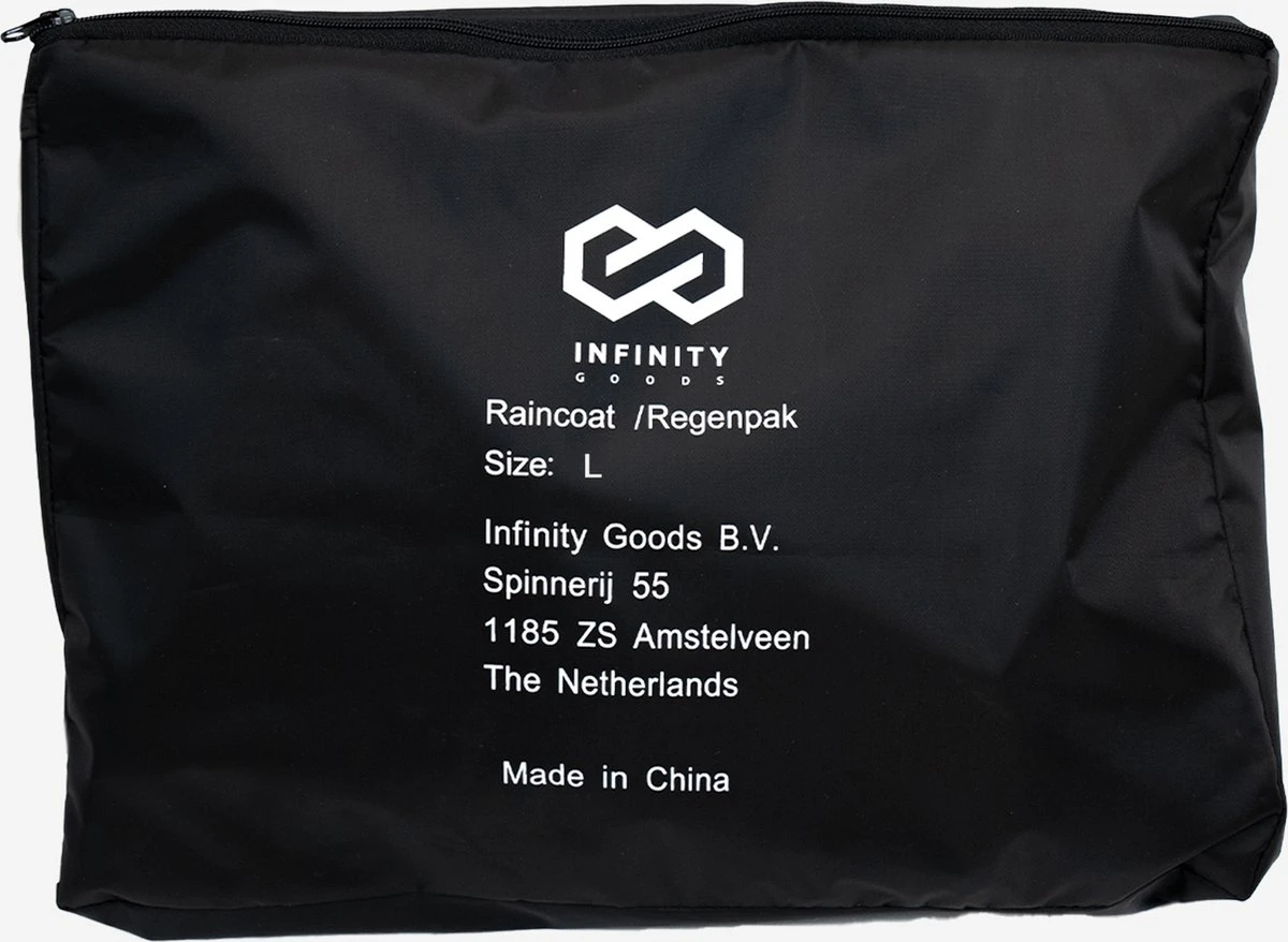 Infinity Goods Regenpak - Dames & Heren - Maat L - Waterdicht & Ademend - Reflecterend - Zwart 9 Infinity Goods Regenpak - Dames & Heren - Maat L - Waterdicht & Ademend - Reflecterend - Zwart - Afbeelding 7