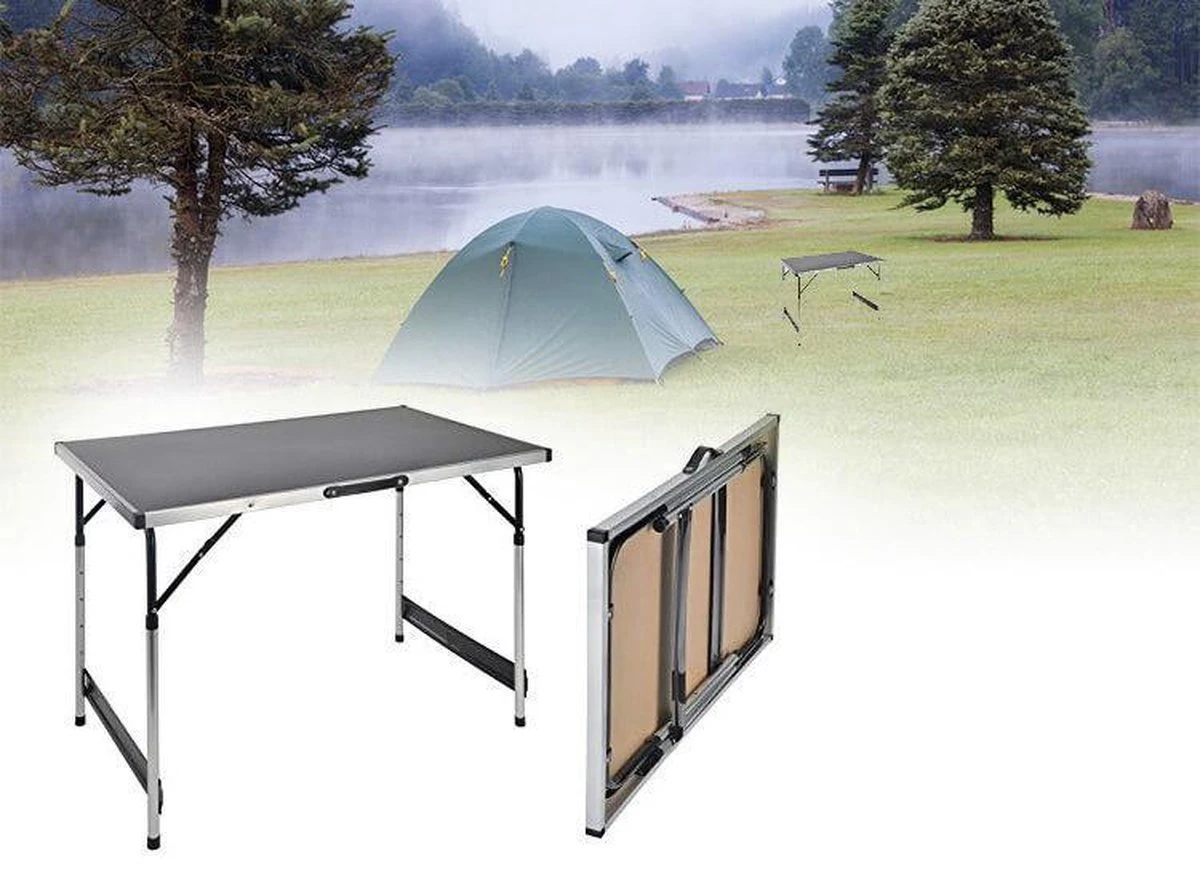 Hi Opvouwbare Campingtafel - 100 X 60 X 73-94 Cm 5 Hi Opvouwbare Campingtafel - 100 X 60 X 73-94 Cm - Afbeelding 3