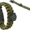Merkloos Paracord Armband Army Green 5-in-1 Tool Survival Outdoor Actief Lichtgewicht Waterdicht