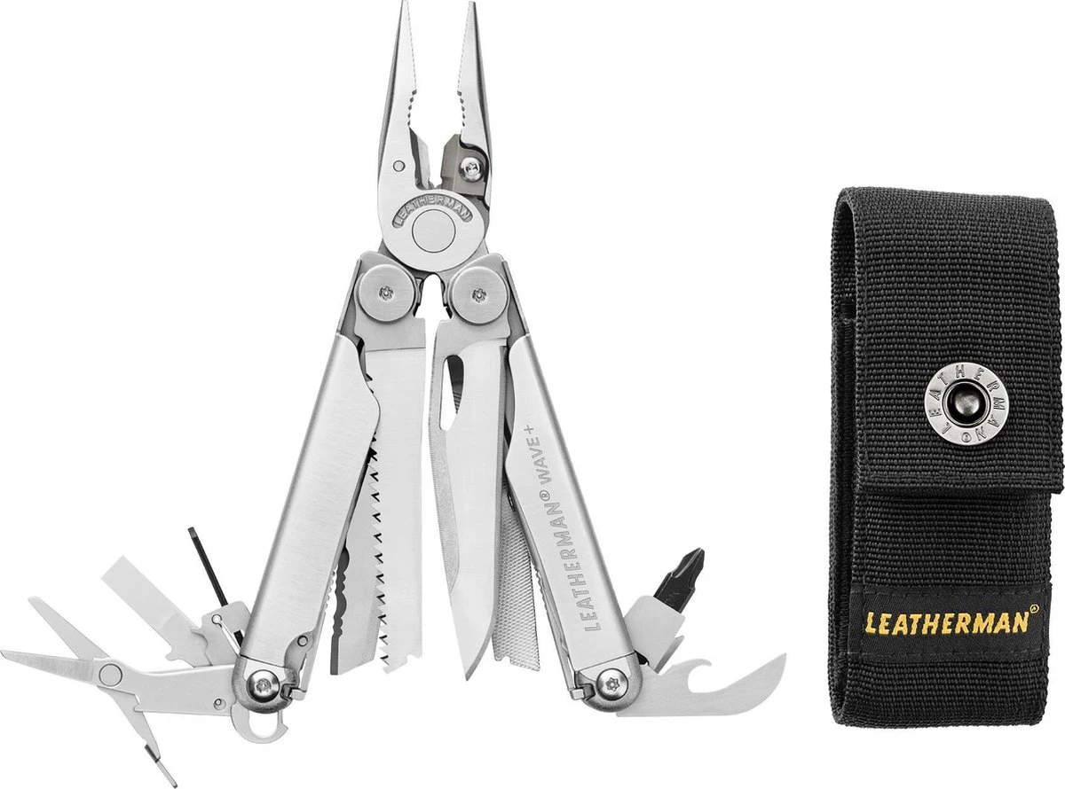 Leatherman Wave Plus+ Multitool Silver - Tang Met Hoes+ 18 Tools Professionele RVS Survival Zakmes 3 Leatherman Wave Plus+ Multitool Silver - Tang Met Hoes+ 18 Tools Professionele RVS Survival Zakmes