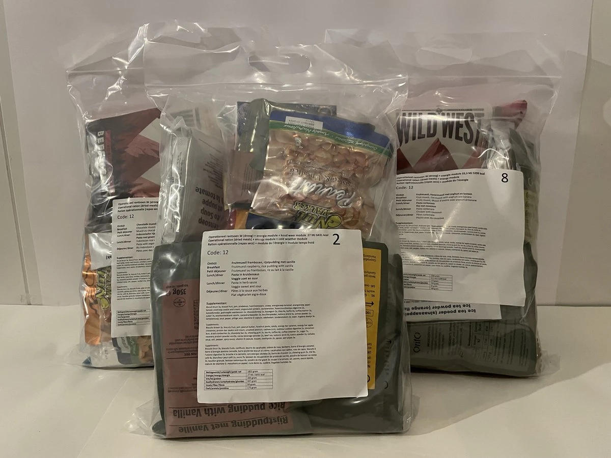 Dutch Army MRE Rantsoenen - THT 2024 3 Dutch Army MRE Rantsoenen - THT 2024