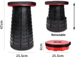 Kampeerkruk - Uitschuifbare Kruk - Rood/Zwart- Tot 120 Kg - Travel Stool - Opvouwbare Campingkruk - Inklapbaar Krukje - Telescopische Kruk - Camping - Outdoor 21 Kampeerkruk - Uitschuifbare Kruk - Rood/Zwart- Tot 120 Kg - Travel Stool - Opvouwbare Campingkruk - Inklapbaar Krukje - Telescopische Kruk - Camping - Outdoor -Bol 1200x910