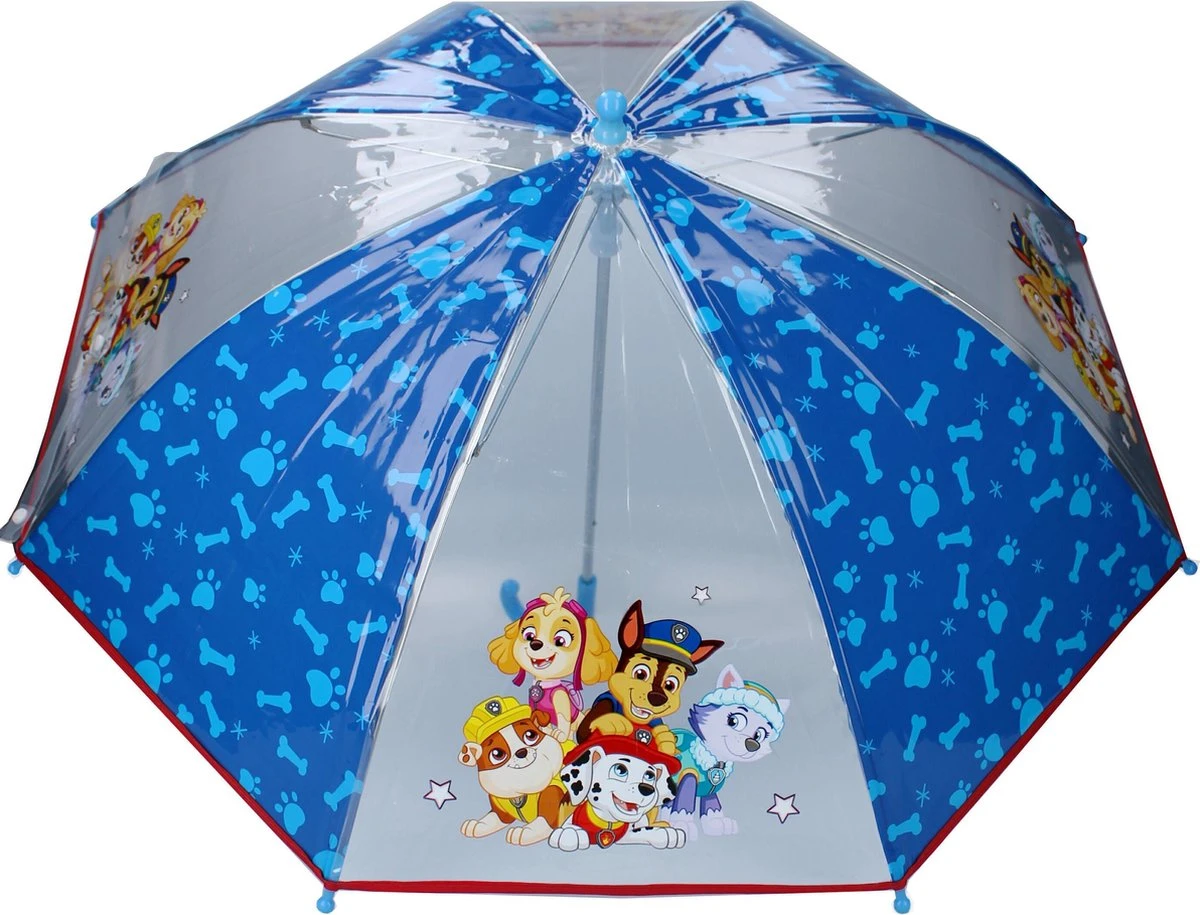 PAW Patrol - Paraplu - Umbrella Party - 78 Cm - Blauw 4 PAW Patrol - Paraplu - Umbrella Party - 78 Cm - Blauw - Afbeelding 2
