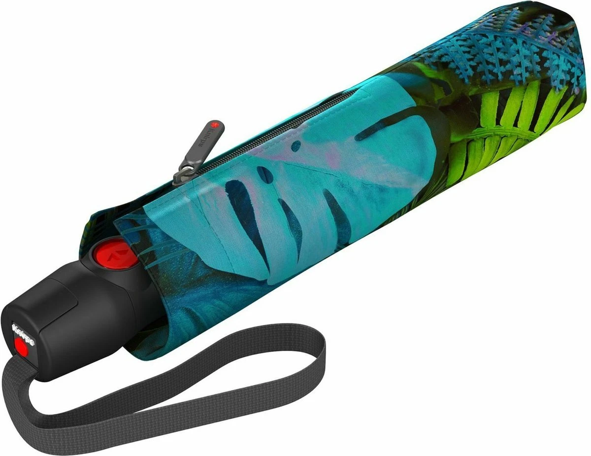Knirps T-200 Duomatic Opvouwbare Paraplu M - Utopia Indigo 4 Knirps T-200 Duomatic Opvouwbare Paraplu M - Utopia Indigo - Afbeelding 2