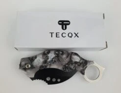 TECQX Mini Karambit - Zakmes - Survival Mes - Counter Strike - Kamperen - Scouting Mes - White Skull -Bol 1200x926 3