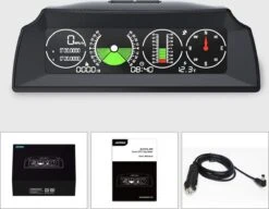 X90 GPS Hellingsmeter Digitale Auto/auto/personenauto, GPS Snelheidsmeter HUD MPH Met Kompas, Auto Hoekhelling Meter Voor SUV's, Bestelwagens, Terreinwagens -Bol 1200x932 1