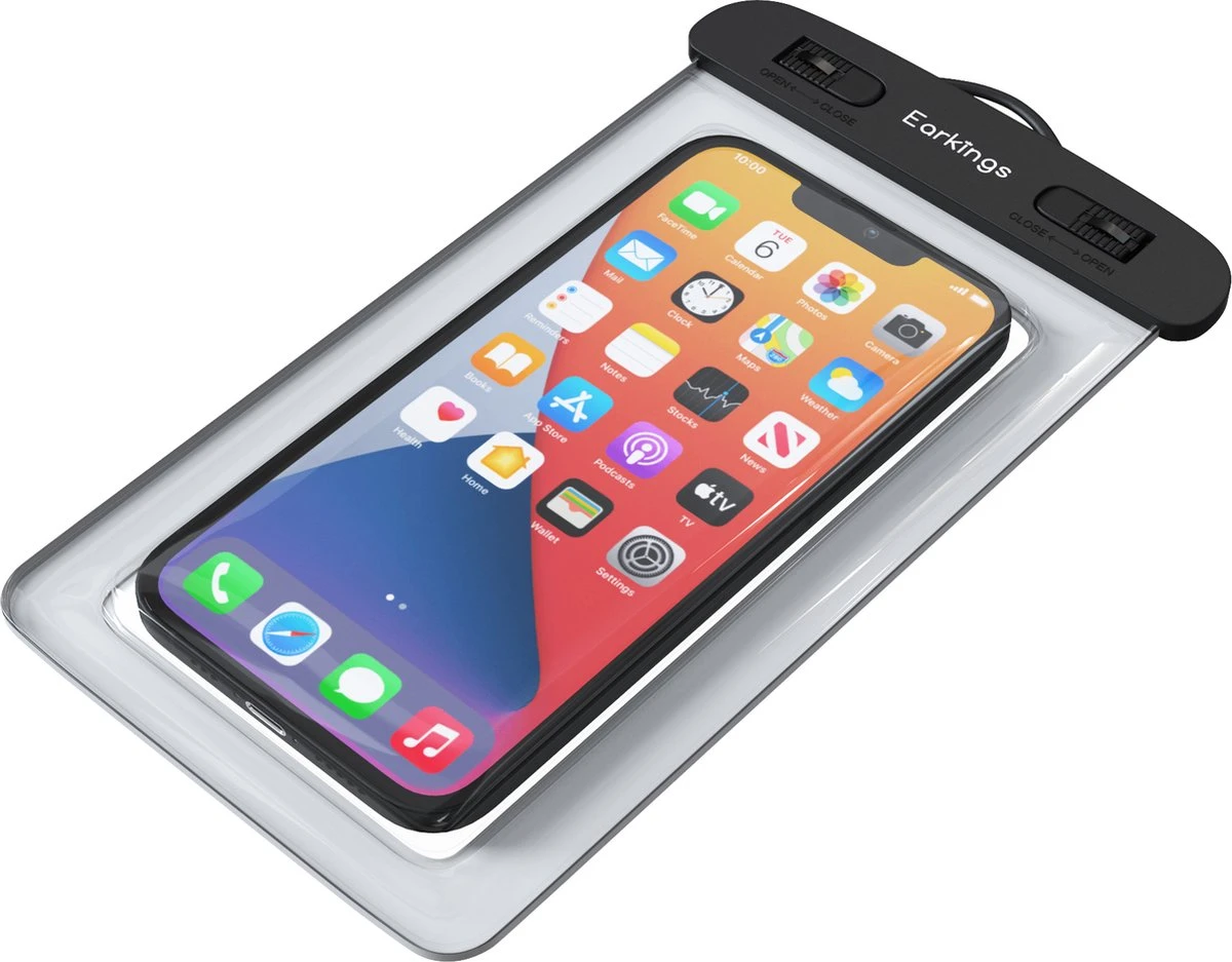 Waterdichte Telefoonhoesjes - Drybag Set Van 2 Stuks - Onderwater Hoesje Telefoon Voor Alle Telefoons - Waterdicht Telefoonhoesje Earkings - Zwart & Wit 4 Waterdichte Telefoonhoesjes - Drybag Set Van 2 Stuks - Onderwater Hoesje Telefoon Voor Alle Telefoons - Waterdicht Telefoonhoesje Earkings - Zwart & Wit - Afbeelding 2