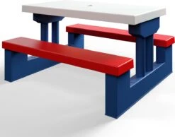 Merkloos Kinder Picknicktafel Met Parasol - Blauw 21 Merkloos Kinder Picknicktafel Met Parasol - Blauw -Bol 1200x944