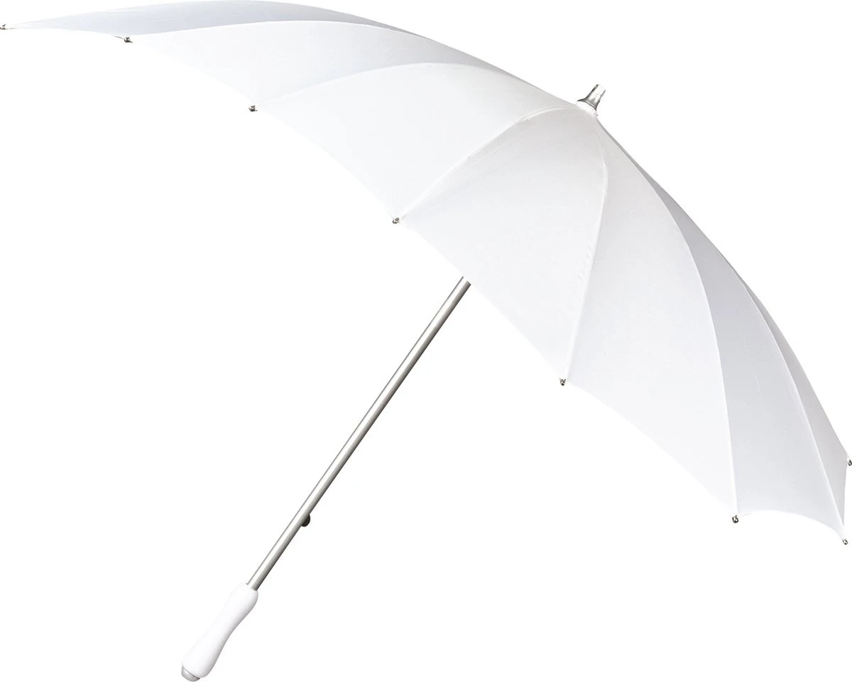 Impliva - Hartvormige Paraplu - UV-Bescherming - Ø 84 Cm - Wit 6 Impliva - Hartvormige Paraplu - UV-Bescherming - Ø 84 Cm - Wit - Afbeelding 4