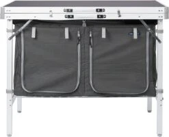 Campart Campingkeuken KI-0757 – Complete Keuken En Campingkast – Opvouwbaar En Inclusief Draagtas - Grijs -Bol 1200x973