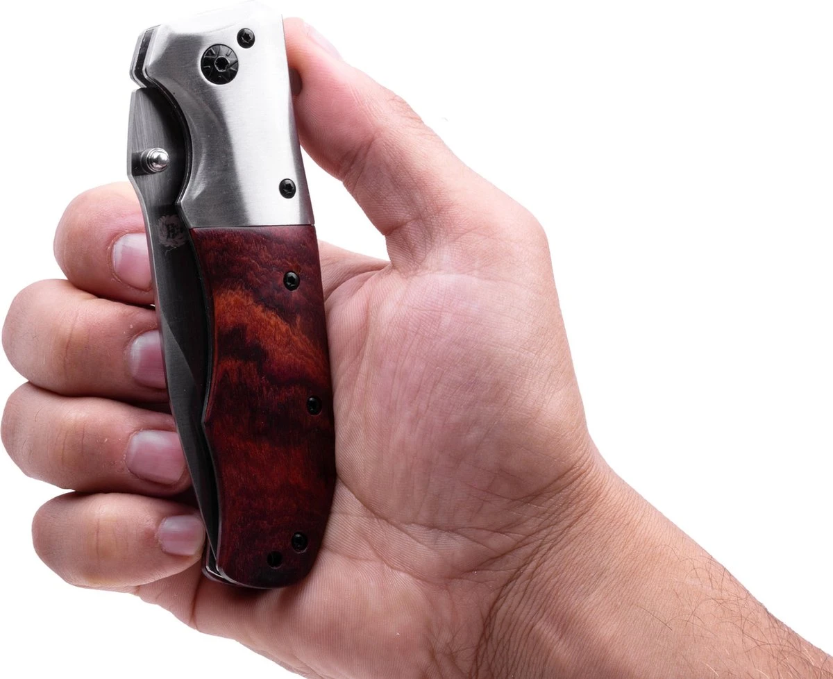 Survival Zakmes Outdoor – 1 Hand Open Systeem En Broekclip – 20.5 CM Vouwmes – RVS – Lion Gear KN-02 8 Survival Zakmes Outdoor – 1 Hand Open Systeem En Broekclip – 20.5 CM Vouwmes – RVS – Lion Gear KN-02 - Afbeelding 6