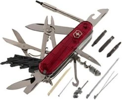 Victorinox Swiss Army CyberTool 34 Functies Transparant Rood