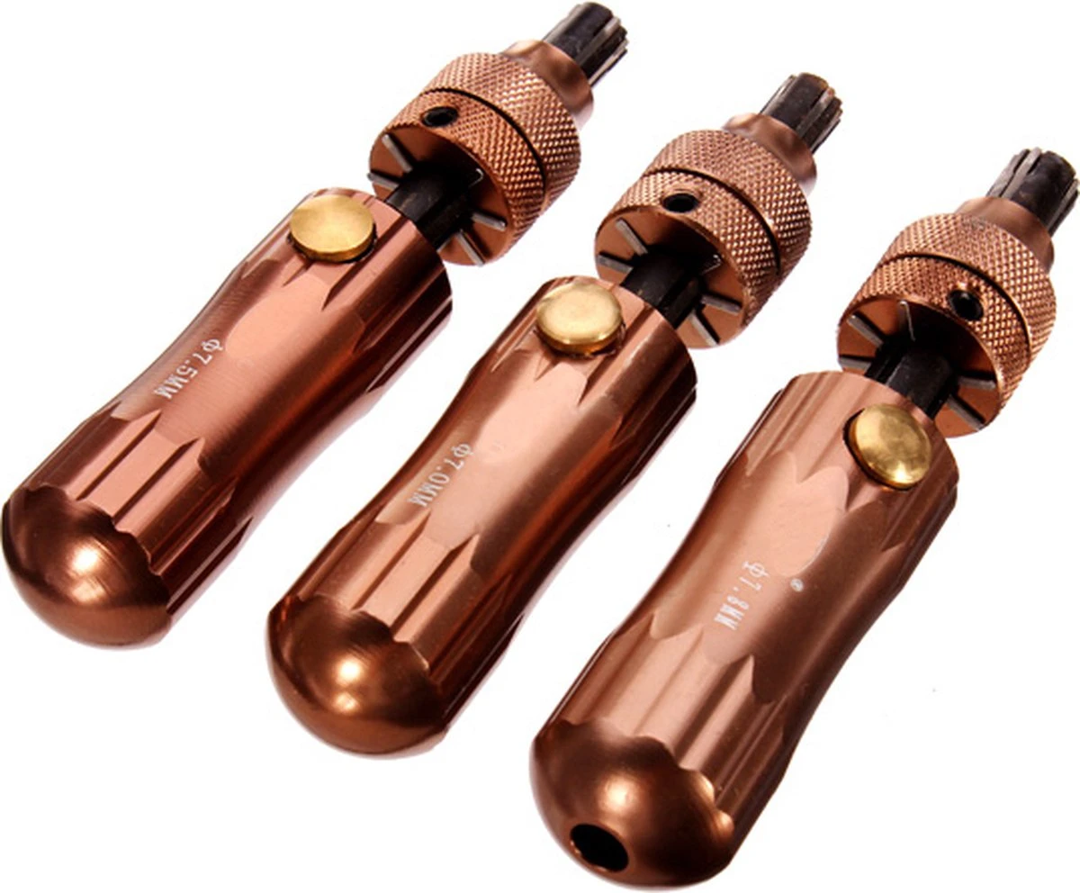 LOCK 7 Pin Tubular Lock Pick Set - Set Van Drie Gereedschappen - Pick-tool Slotenmaker Gereedschapsslot - Verstelbaar 7.0mm 7.5mm 7.8mm 4 LOCK 7 Pin Tubular Lock Pick Set - Set Van Drie Gereedschappen - Pick-tool Slotenmaker Gereedschapsslot - Verstelbaar 7.0mm 7.5mm 7.8mm - Afbeelding 2