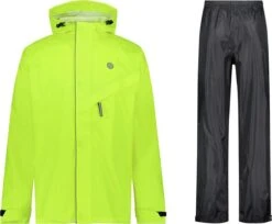 AGU Passat Regenpak Essential - Fluo Geel - L - Dames & Heren - Waterdicht -Bol 1200x993 6