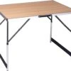 Kamyra® Campingtafel Inklapbaar - Kampeertafel, Partytafel - Opvouwbaar, Lichtgewicht & In Hoogte Verstelbaar - Aluminium/Hout -Bol 1200x995