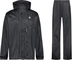 AGU Passat Regenpak Essential - Zwart - M - Dames & Heren - Waterdicht -Bol 1200x996 2