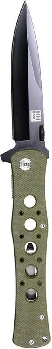 Metalen Zakmes / Survival Mes Groen Met G10 Handvat - Inklapbaar - 27 Cm