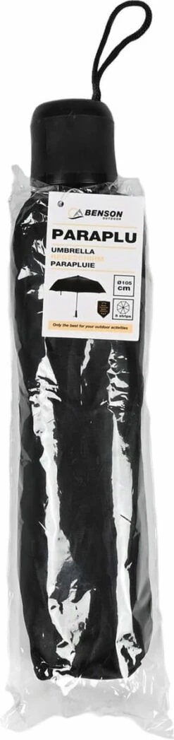 Benson Paraplu - Zwart 105 Cm - 8 Banen -Bol 283x1200