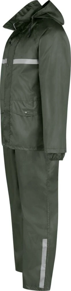 BJØRNSON Dusch Regenpak Dames & Heren - Waterdicht - Maat L - Olijfgroen -Bol 293x1200 1
