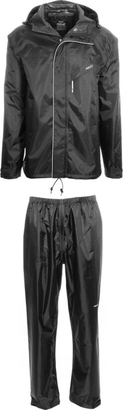 AGU Passat Regenpak Essential - Zwart - M - Dames & Heren - Waterdicht -Bol 361x1200 4