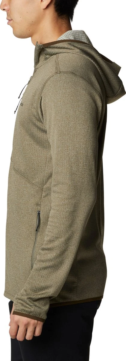Columbia Park View Fleece Hoodie - Fleece Vest Heren - Stone Green Heather, Olive Green - Maat XXL 5 Columbia Park View Fleece Hoodie - Fleece Vest Heren - Stone Green Heather, Olive Green - Maat XXL - Afbeelding 3