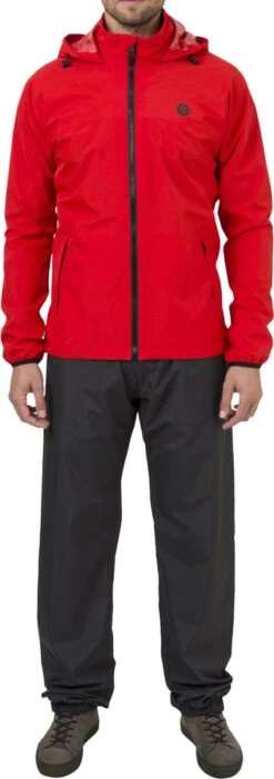 AGU GO Regenjas Essential Unisex - Rood - XXL - Dames & Heren - Waterdicht & Ademend -Bol 423x1200 2