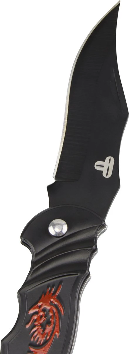 Dragon Zakmes - Opvouwbaar - Inklapbaar - Discreet - Survival Mes - Tactical Knife - 18cm - Broekclip - Vlijmscherp - RVS - Zwart 4 Dragon Zakmes - Opvouwbaar - Inklapbaar - Discreet - Survival Mes - Tactical Knife - 18cm - Broekclip - Vlijmscherp - RVS - Zwart - Afbeelding 2