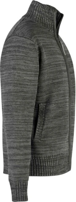 BJØRNSON Eric Gebreid Wintervest Heren - Winddicht Gevoerd - Maat XL - Antraciet -Bol 454x1200 5