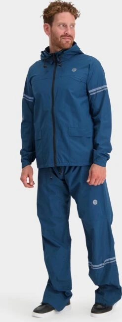 AGU Original Regenpak Essential - Blauw - L - Dames & Heren - Waterdicht & Ademend -Bol 458x1200 3