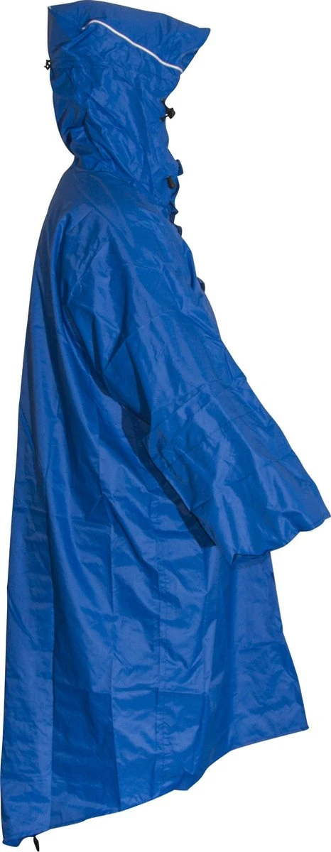 LOWLAND OUTDOOR Wandelponcho - 100% Waterdicht (7.000mm) - Ademend (7.000g/M²) Electric Blue - Medium 5 LOWLAND OUTDOOR Wandelponcho - 100% Waterdicht (7.000mm) - Ademend (7.000g/M²) Electric Blue - Medium - Afbeelding 3