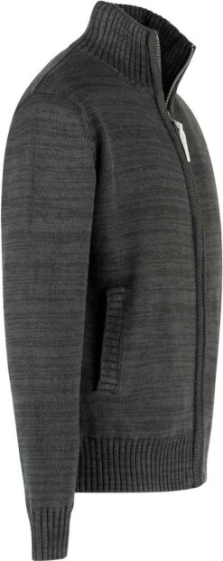 BJØRNSON Eric Gebreid Wintervest Heren - Winddicht Gevoerd - Maat L - Zwart -Bol 477x1200 1