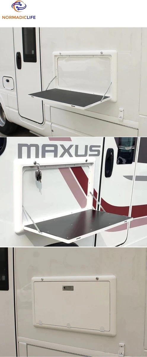 Merkloos NormadicLife® - Outdoor – Opklapbare Tafel - Eettafel – Tafel Voor Buitenkeuken - Caravan – Camper – Picknicktafel - Ingebouwd Ledlicht – Wit 5 Merkloos NormadicLife® - Outdoor – Opklapbare Tafel - Eettafel – Tafel Voor Buitenkeuken - Caravan – Camper – Picknicktafel - Ingebouwd Ledlicht – Wit - Afbeelding 3