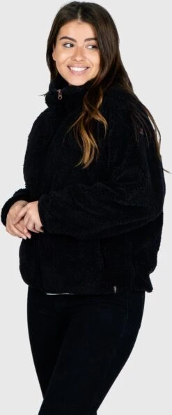 Brunotti Huntress Teddy Fleece Jas - Dames - Black - M -Bol 499x1200 1
