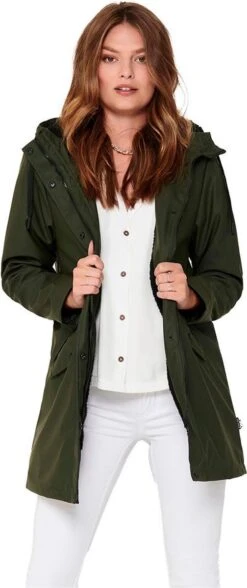 ONLY ONLSALLY RAINCOAT CC OTW Dames Jas - Maat L