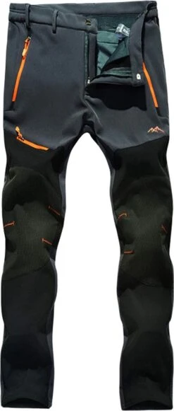 Merkloos Multifunctionele - Outdoor Broek - Inclusief Riem - Wandelbroek - Camping Broek - Trekking Trousers - Winddichte - Lichtgewicht - Ademende - Geschikt Voor Buitensport - Grijs / Zwart - 4XL