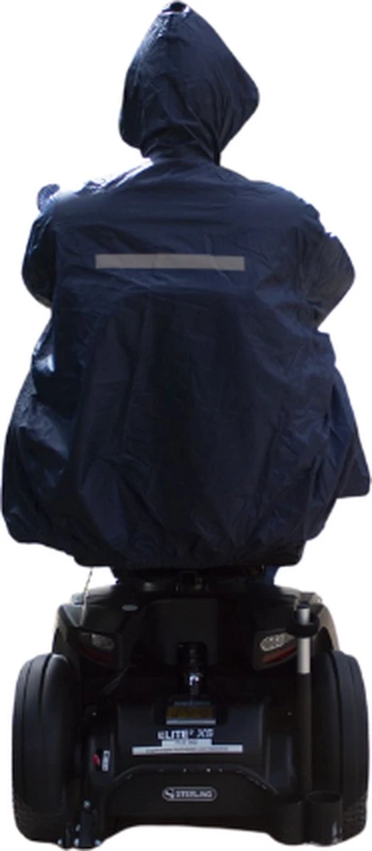 C-Line Poncho Scootmobiel - Blauw - Reflecterend 4 C-Line Poncho Scootmobiel - Blauw - Reflecterend - Afbeelding 2